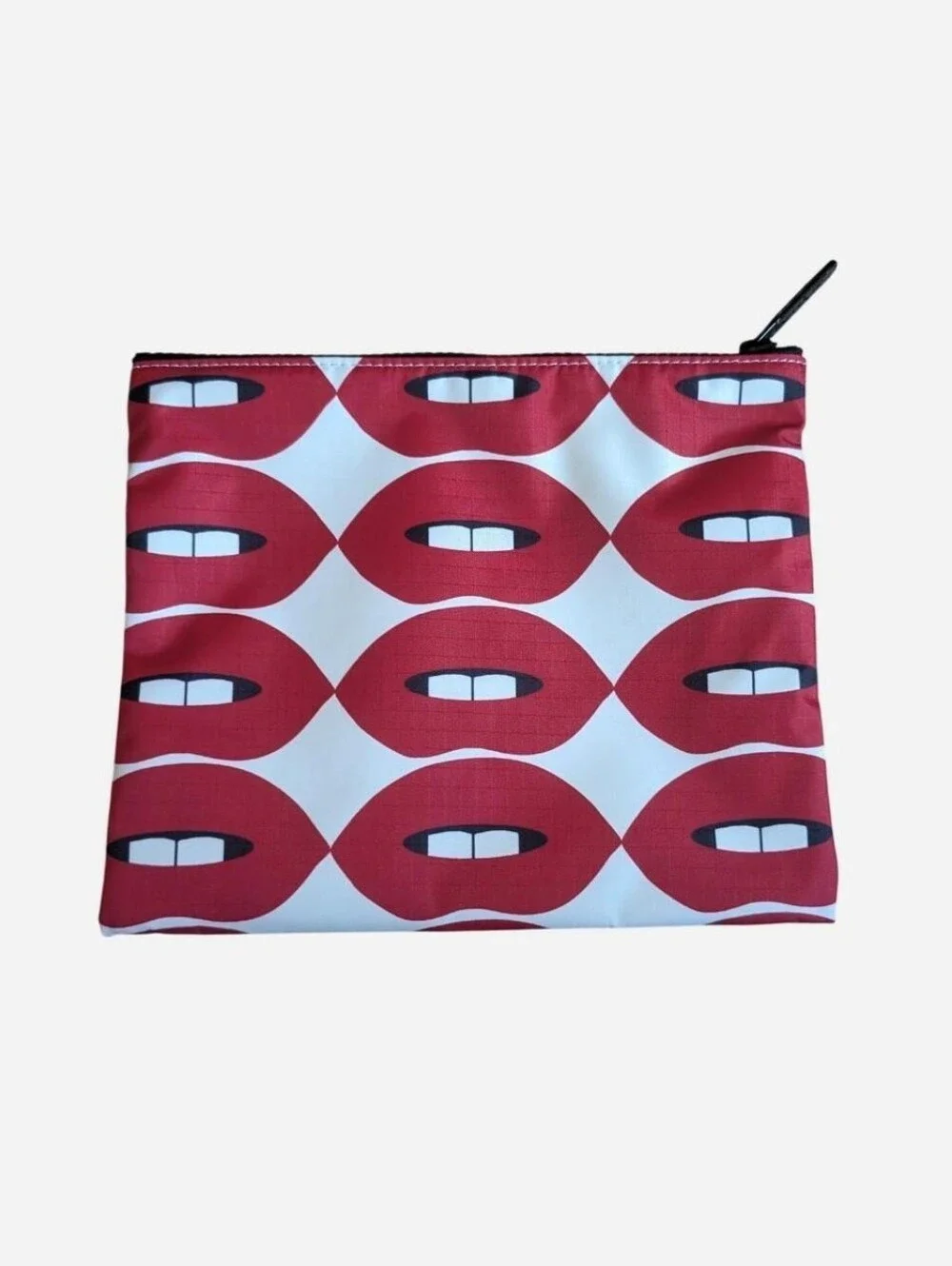 Lesportsac x Libertine red lips zipper pouch bag